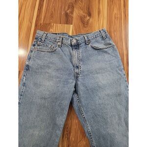 Vintage 90s Levi's 550 Jeans Relaxed Fit Y2k 36x32 Denim Light Wash Grunge Rock